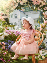 Buy SHEIN Baby Ruffle Trim Bow Front Dress in Pakistan