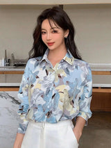Buy SHEIN DAZY Floral Print Drop Shoulder Shirt in Pakistan