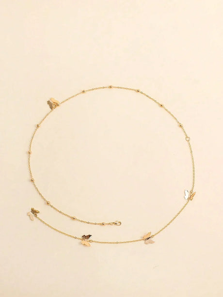 Buy SHEIN 1pc Fashionable Butterfly Charm Back Necklace For Women For Daily Decoration in Pakistan