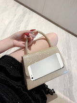 Buy SHEIN Mini Square Bag Glitter Glamorous Chain Strap in Pakistan