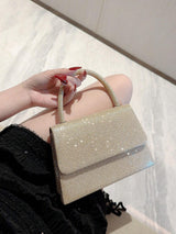 Buy SHEIN Mini Square Bag Glitter Glamorous Chain Strap in Pakistan