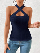 Buy SHEIN Privé Criss Cross Halter Top in Pakistan
