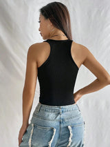 Buy SHEIN EZwear Chain Detail Crop Tank Top in Pakistan