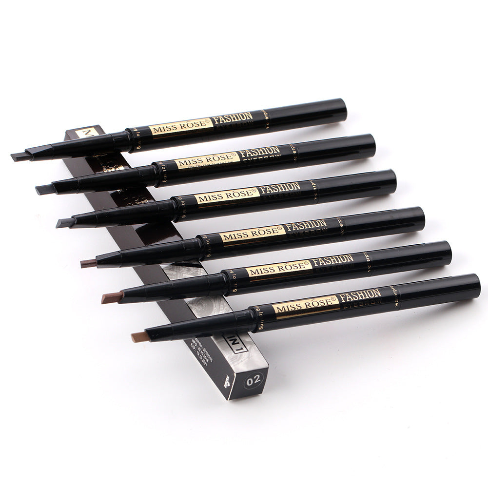 Buy Miss Rose 2 in 1 Double Head Long Lasting Waterproof Eye Brow Pencil & Brush in Pakistan