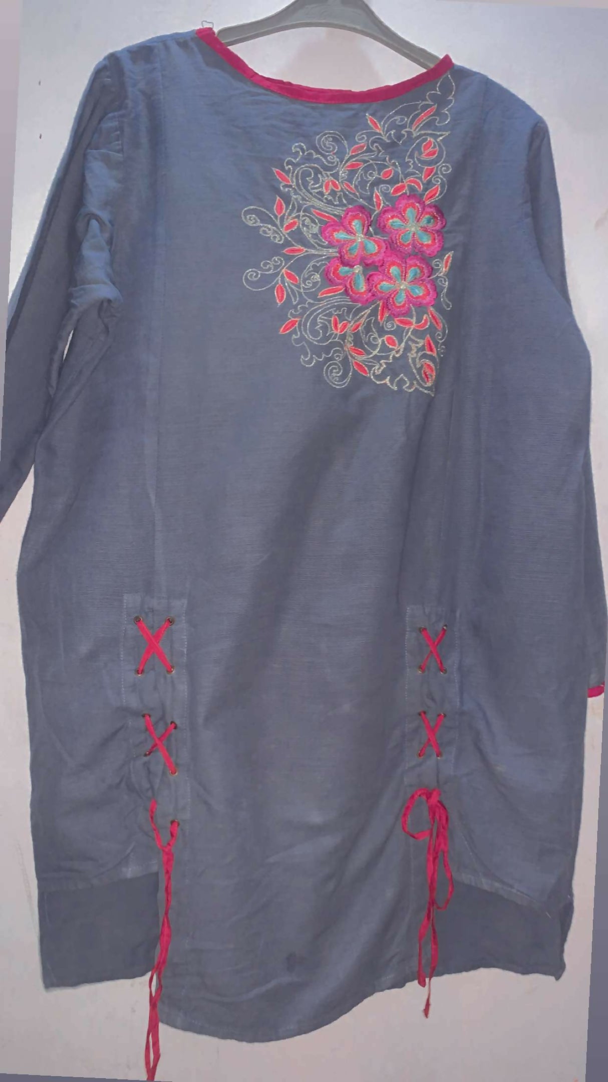 Polka Dot | Women Branded Kurta | Large | Preloved