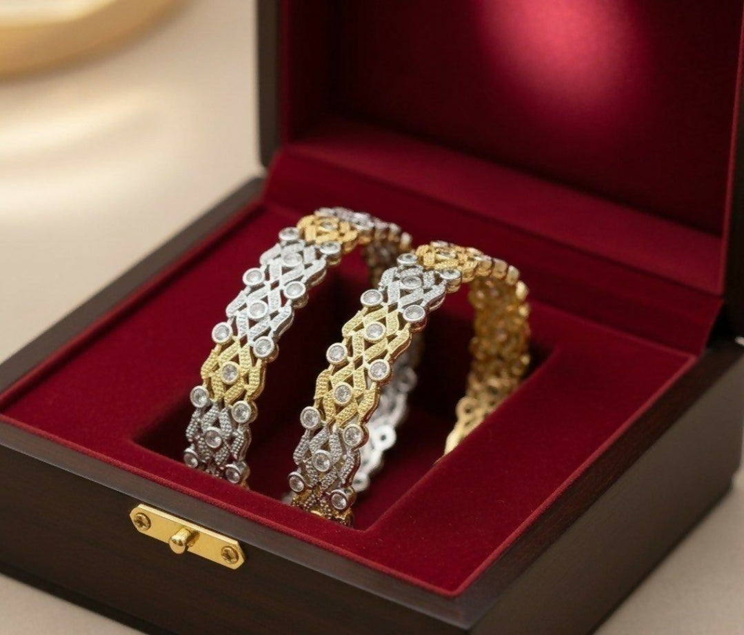 Round Stone Bangle Set-00020 | Women Jewelry | Bangles/Bracelets | Brand New