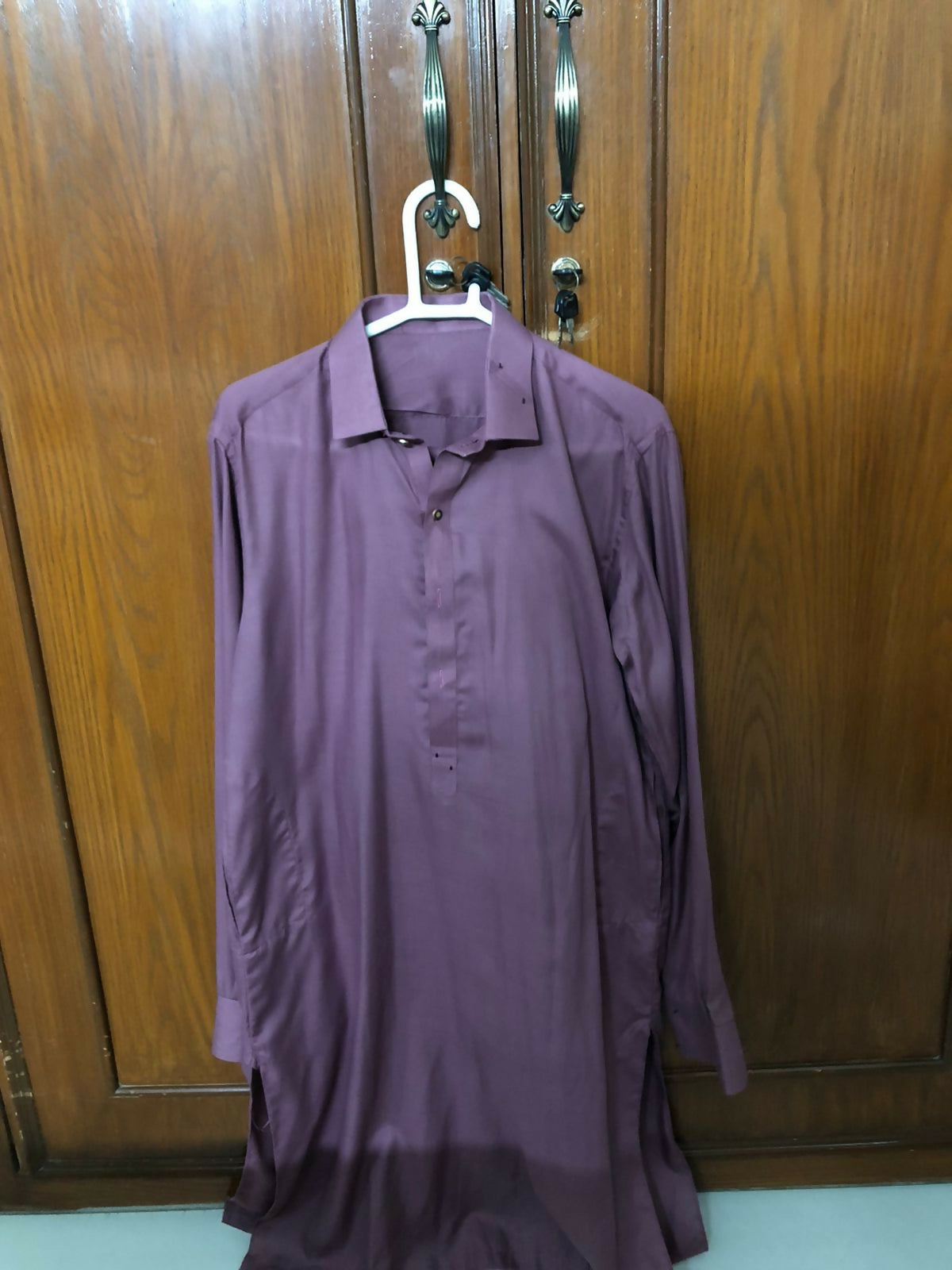 Boys Shalwar Kameez Plum | Boys Shalwar Kameez | Size: Small | Preloved