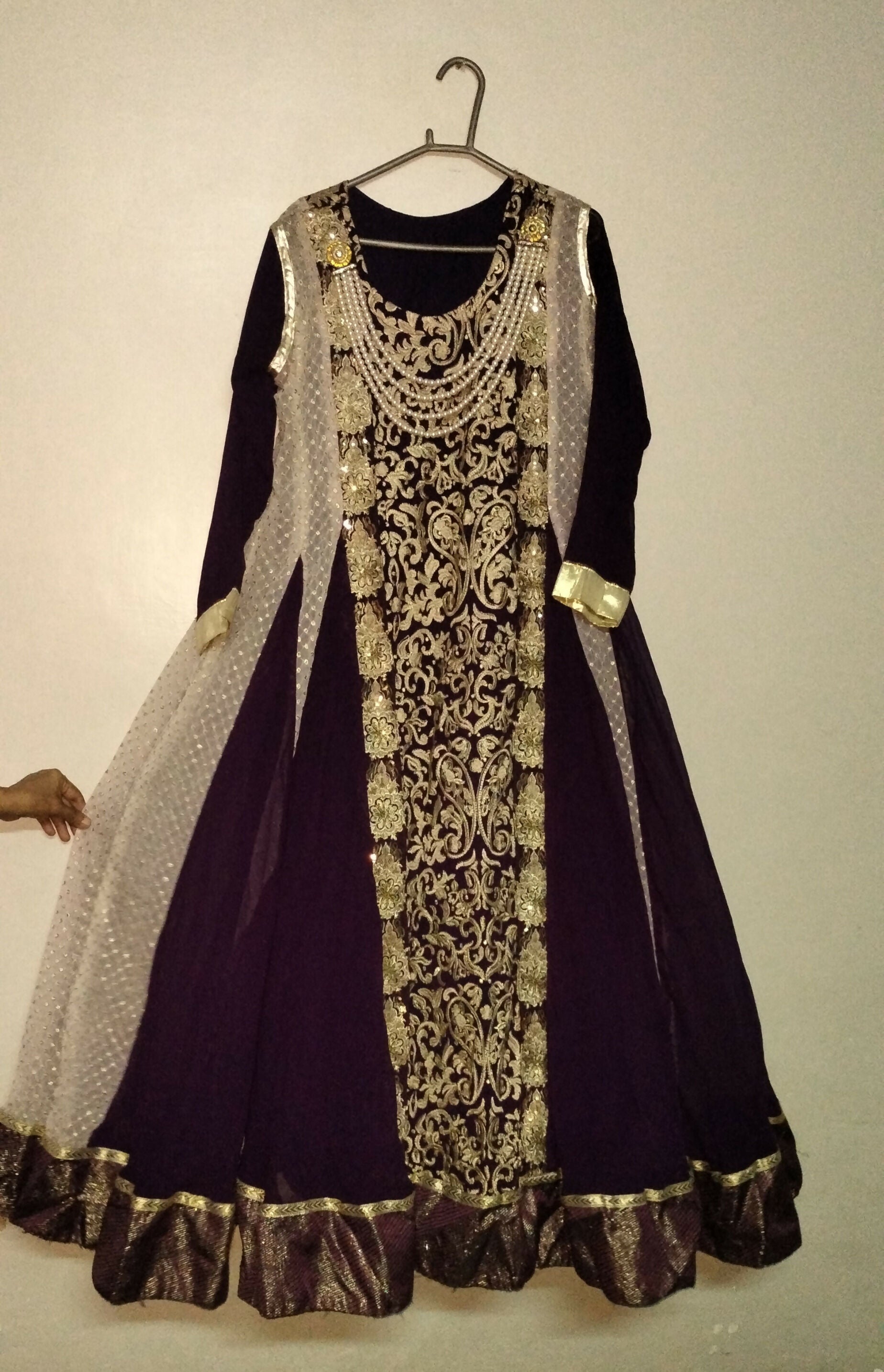 Dark purple Maxi | Women Locally Made Formals | Medium | Worn Once