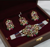 Flower Tear Pearl Drop Choker Set-00258 | Women Jewelry | Wedding Jewelry & Sets | Brand New