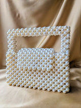 Square Pearls Beaded Bag | Women Bags | Size : 8x8 | New
