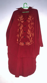 Maroon Stylish Western Top | Women Tops & Shirts | Medium | Preloved