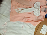 Bow Skirt & Top | Women Tops & Shirts | Baby Pink & White | Samll | Preloved