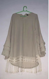 Pastel Green Western Top | Women Tops & Shirts | Medium | Preloved