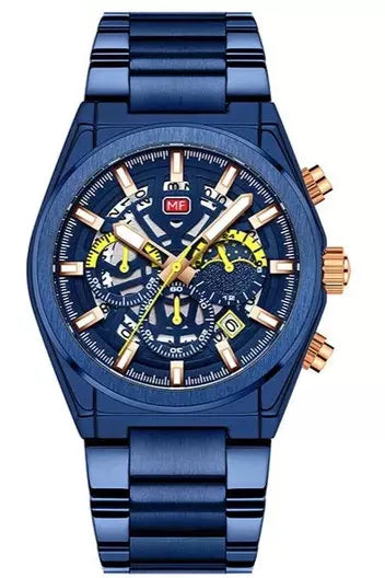 Buy Mini Focus Blue Stainless Steel Blue 41.9 mm Dial Quartz Gents Watch- MF0339G-04 in Pakistan