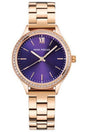 Buy Mini Focus Rose Gold Stainless Steel Purple Dial Quartz Watch for Ladies- MF 43L.05 RG-P-ST in Pakistan