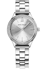 Buy Mini Focus Silver Stainless Steel Silver Dial Quartz Watch for Ladies- MF 43L.02 W-ST in Pakistan