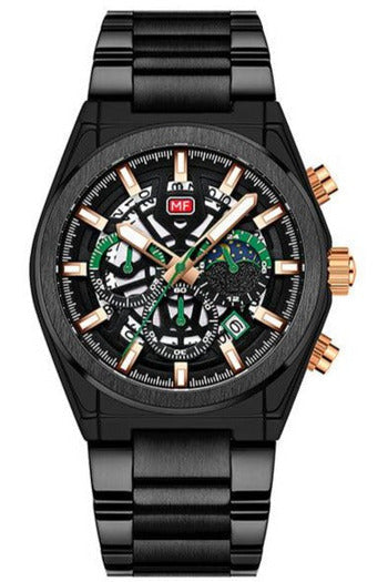 Buy Mini Focus Black Stainless Steel Black Dial Quartz Gents Watch- MF0339G-05 in Pakistan