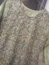 Hand Embellish Fancy Net Frock | Women Frocks & Maxis | Medium | Worn Once