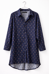 Blue Western Top | Women Tops & Shirts | Medium | New