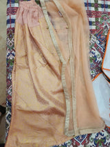 Beautiful Sharara | Women Locally Made Formals | Peach | Small | Preloved