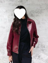 Unisex Faux Leather Jacket | Men Jackets & Coats | Small | Brand New Cherry Red Faux Leather Jecket