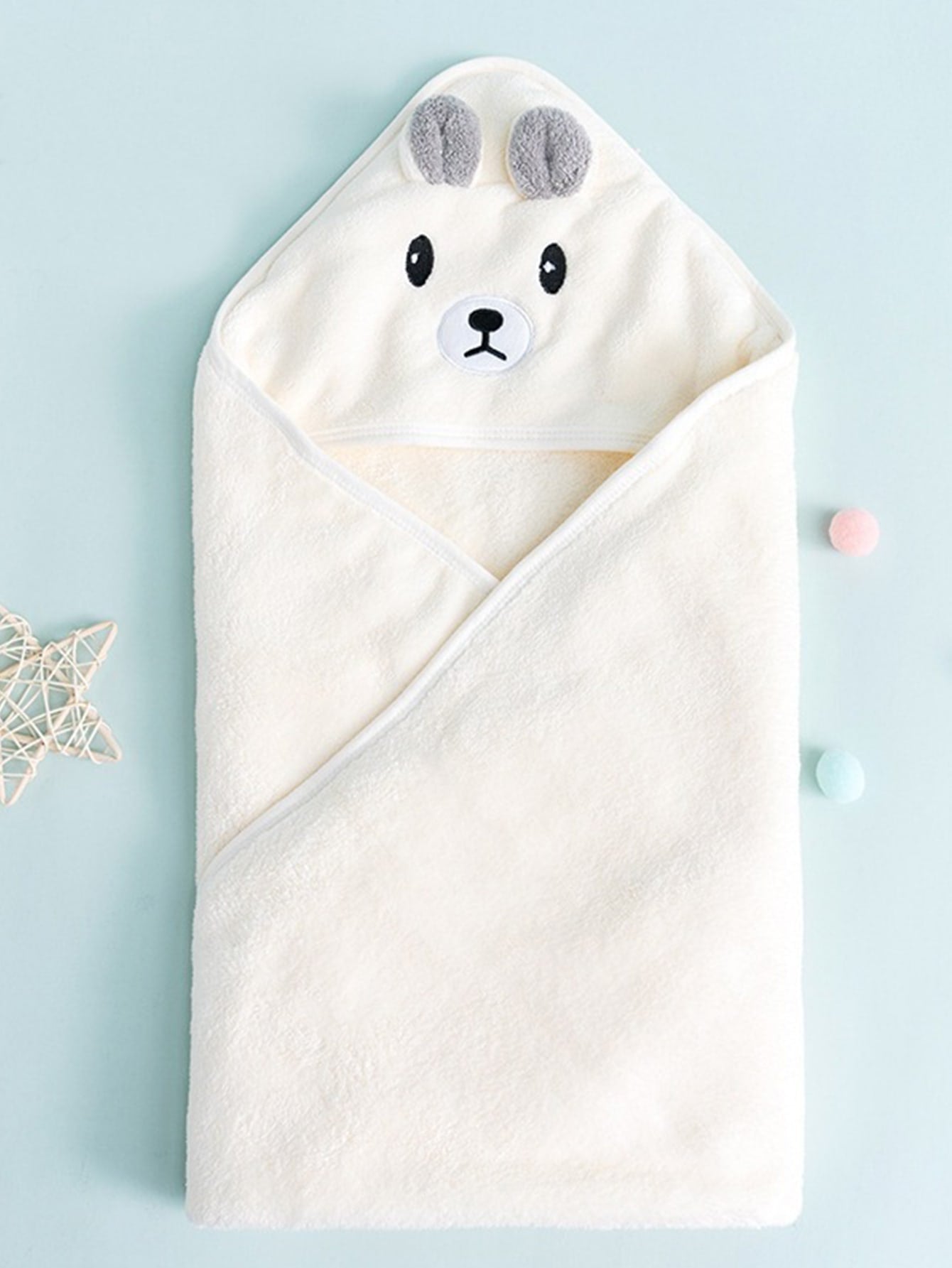 Buy SHEIN 1pc Beige Coral Fleece Baby Blanket Suitable For Daily Baby Swaddling in Pakistan