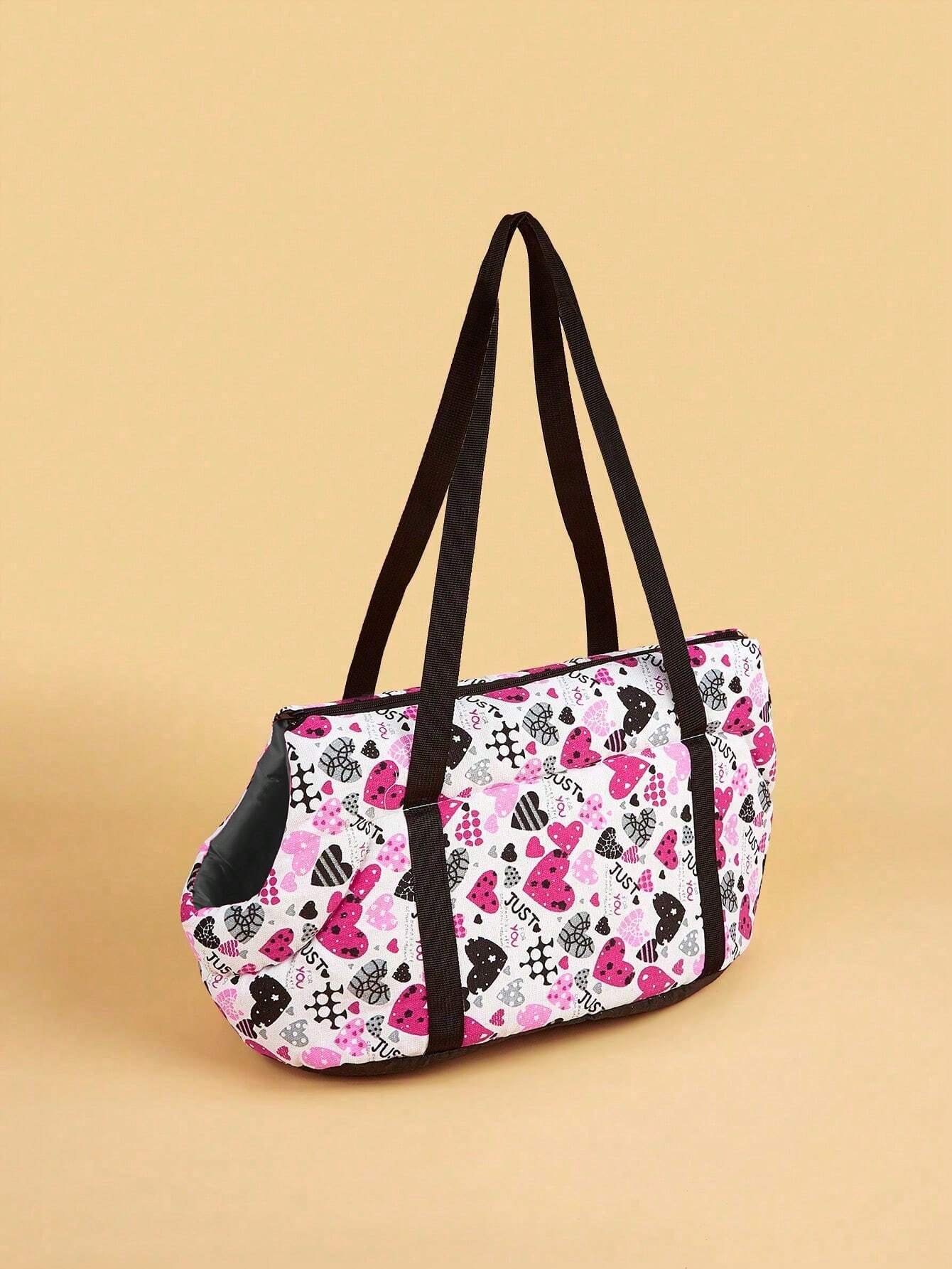 Buy SHEIN 1pc Canvas Pet Carrier Backpack Dog Sling Bag Escape Proof Suitable For Small Dogs Outdoor Travel Pet Supplies in Pakistan