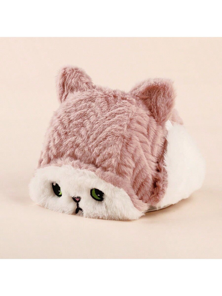 Buy SHEIN 1pc Cartoon Knitted Ear Protection Thickened Hat For Kids And Babies, Winter in Pakistan