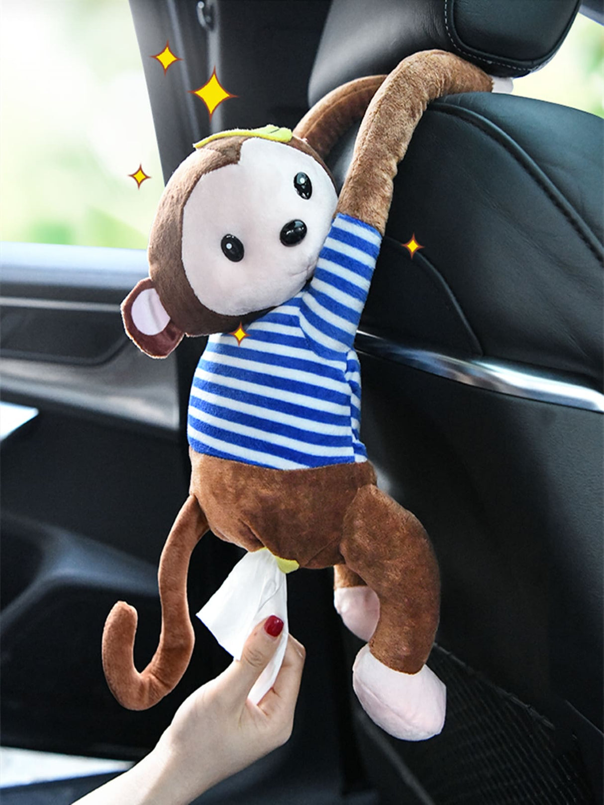 Buy SHEIN Monkey Design Car Tissue Box in Pakistan