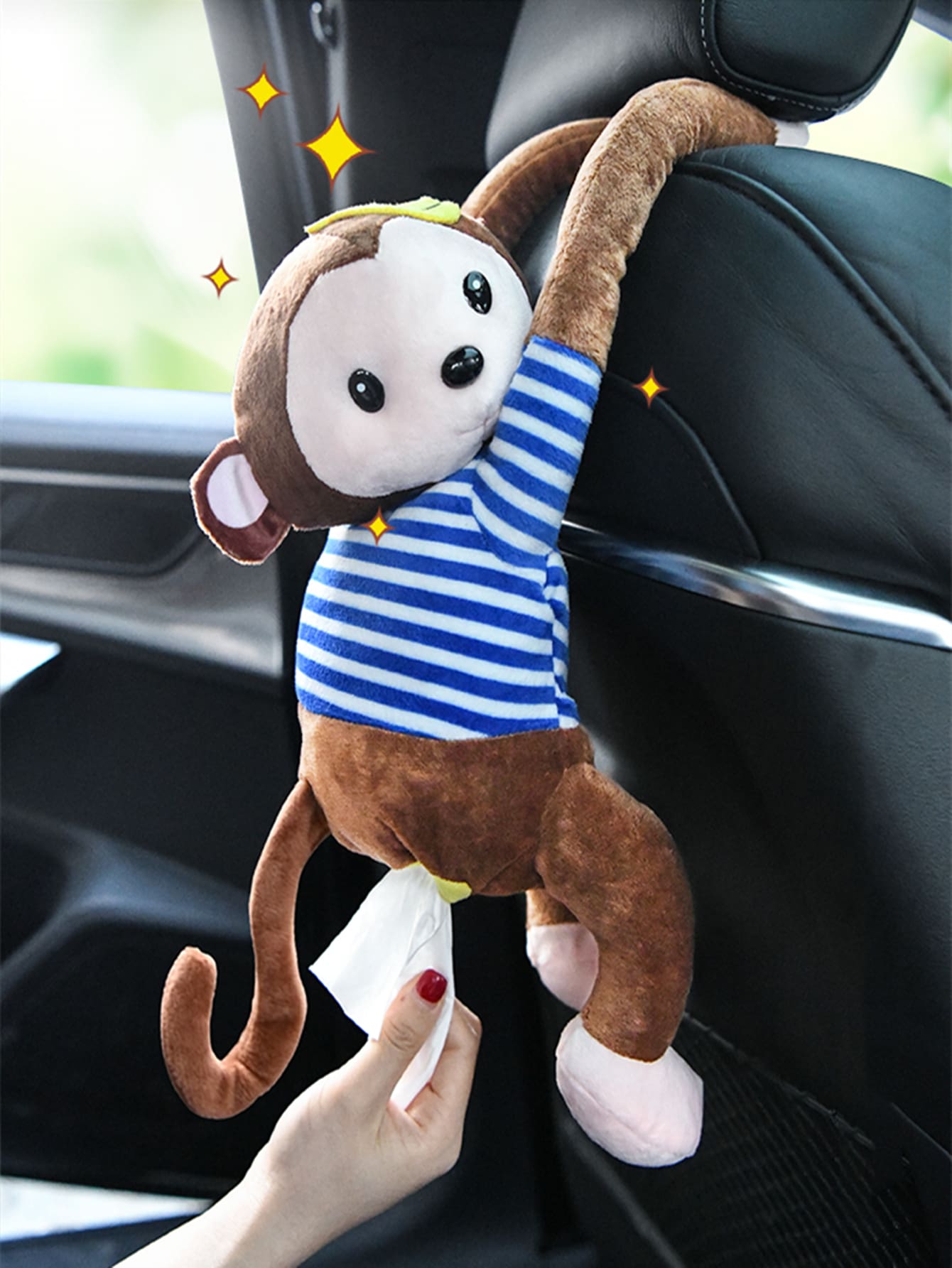 Buy SHEIN Monkey Design Car Tissue Box in Pakistan