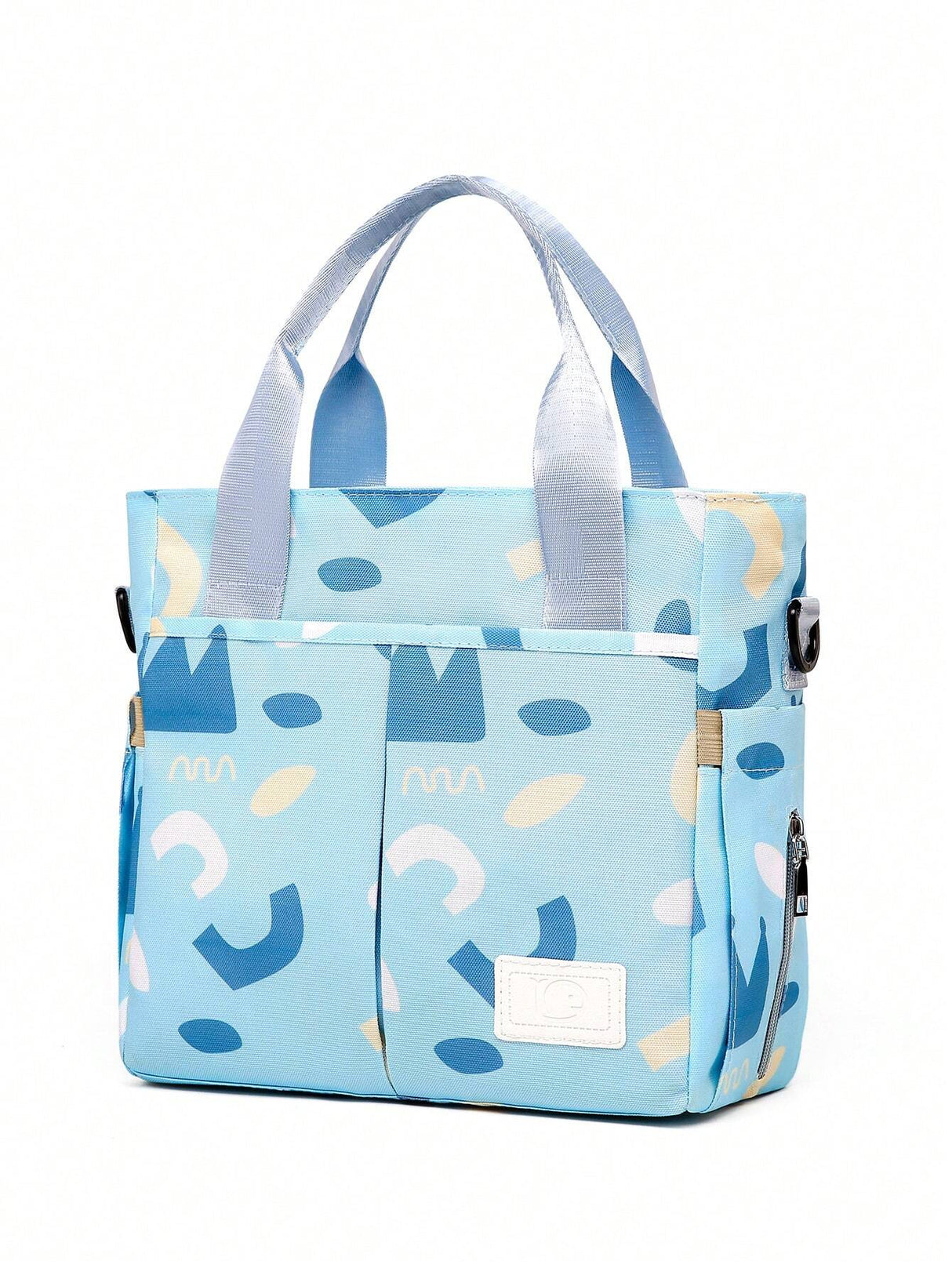 Buy SHEIN 1pc Multifunctional Mother & Baby Diaper Bag Fashionable Printed Waterproof Cloth Bag Women Handbag Baby Bottle Storage Bag in Pakistan