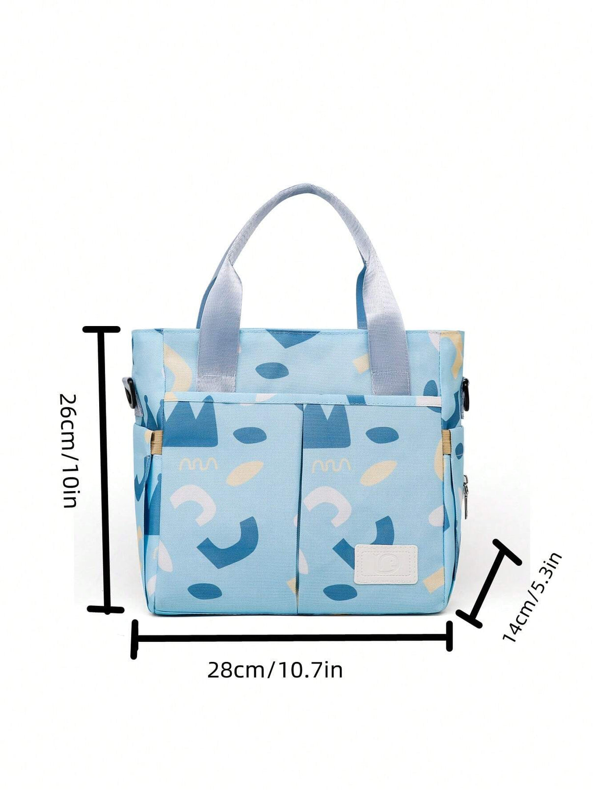 Buy SHEIN 1pc Multifunctional Mother & Baby Diaper Bag Fashionable Printed Waterproof Cloth Bag Women Handbag Baby Bottle Storage Bag in Pakistan