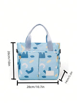 Buy SHEIN 1pc Multifunctional Mother & Baby Diaper Bag Fashionable Printed Waterproof Cloth Bag Women Handbag Baby Bottle Storage Bag in Pakistan