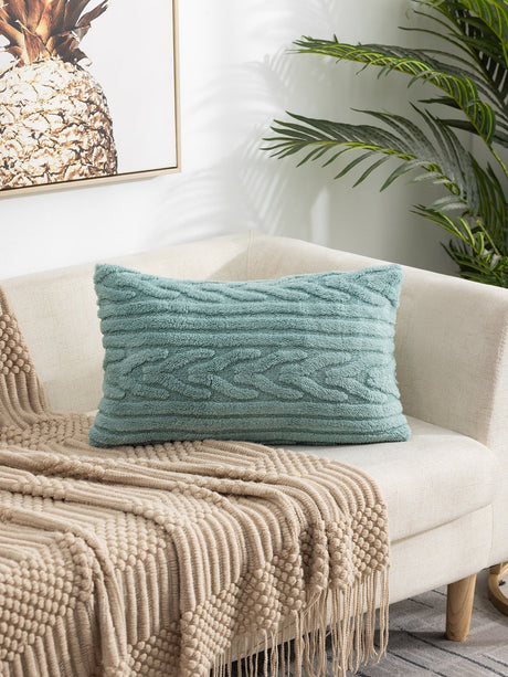 Buy SHEIN 1pc Plush Stripe Pillowcase in Pakistan