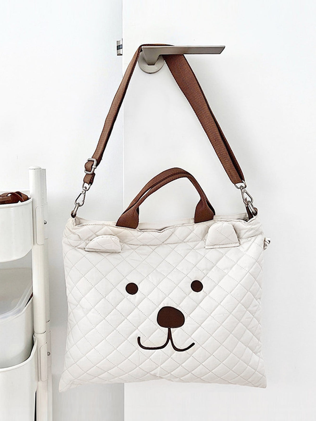 Buy SHEIN 1pc Quilted Embroidered Portable Maternity Travel Bag in Pakistan