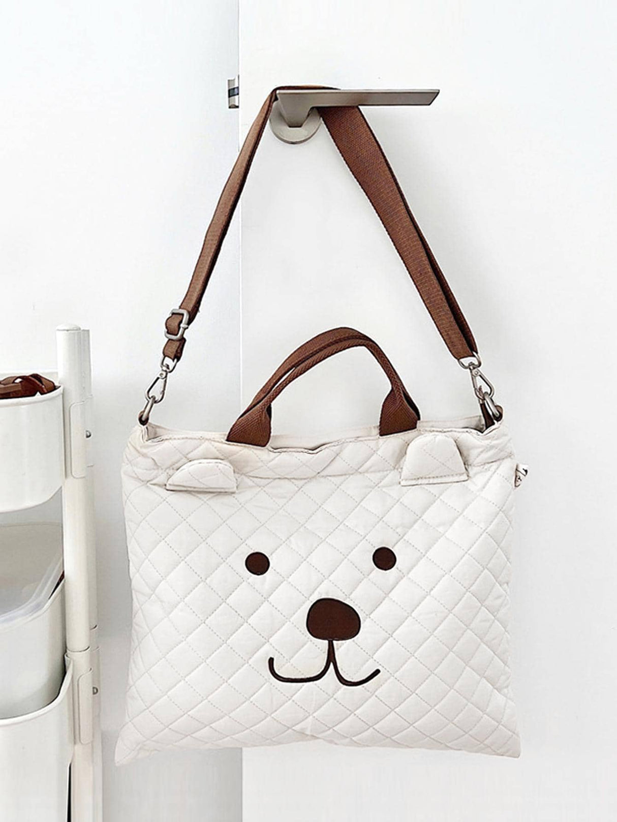 Buy SHEIN 1pc Quilted Embroidered Portable Maternity Travel Bag in Pakistan