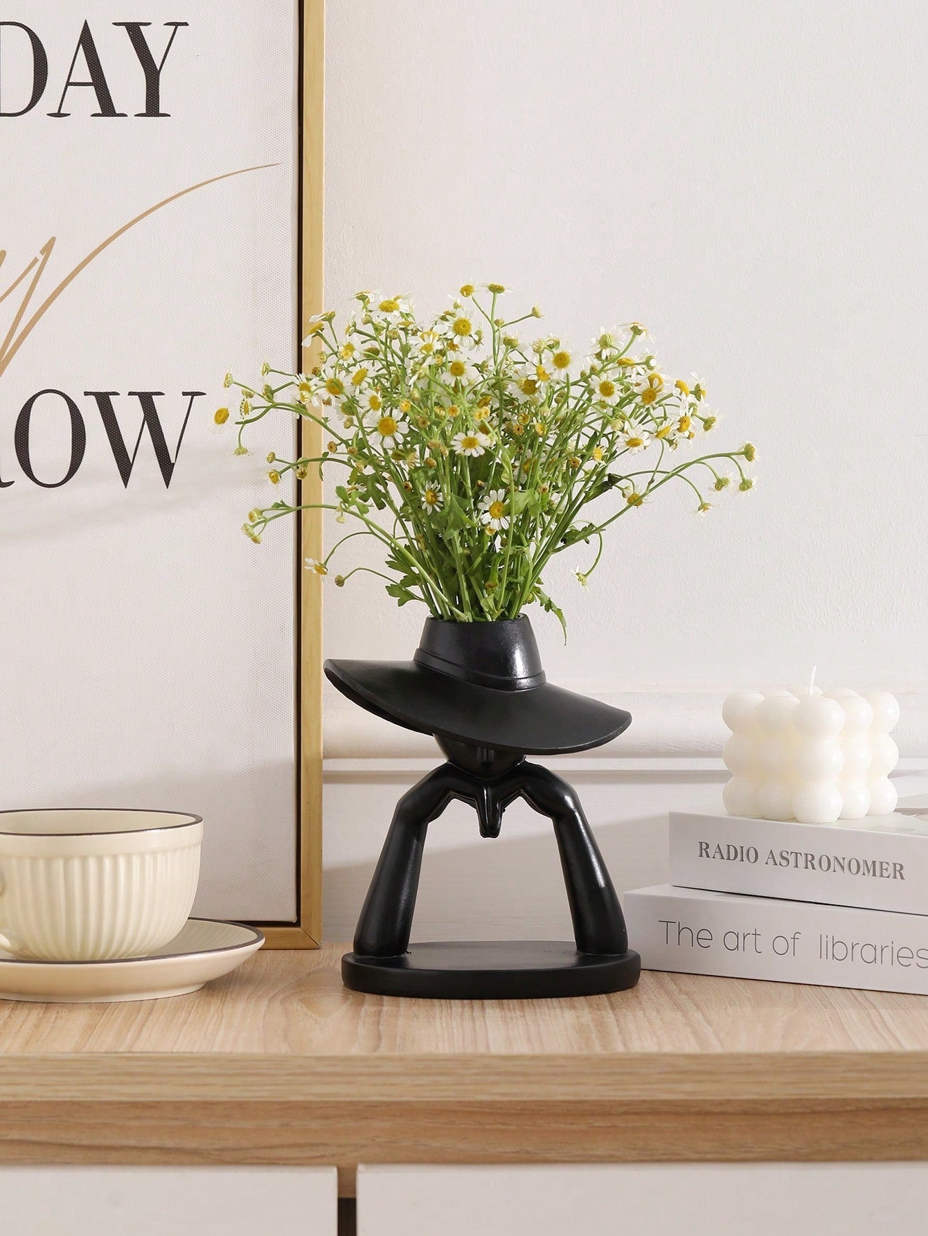 Buy SHEIN Modern Fashion Goddess Hat Shaped Flower Pot in Pakistan