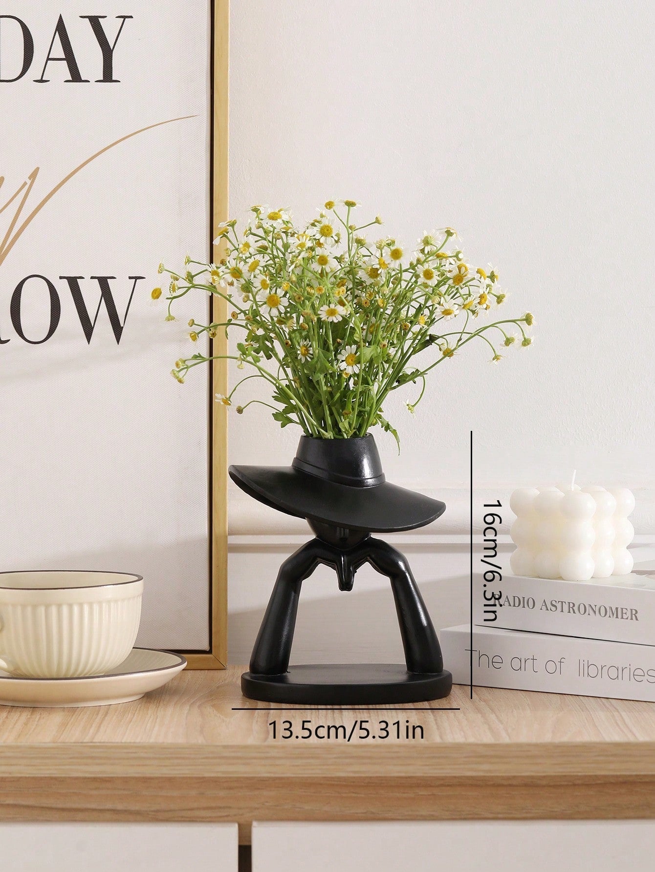 Buy SHEIN Modern Fashion Goddess Hat Shaped Flower Pot in Pakistan