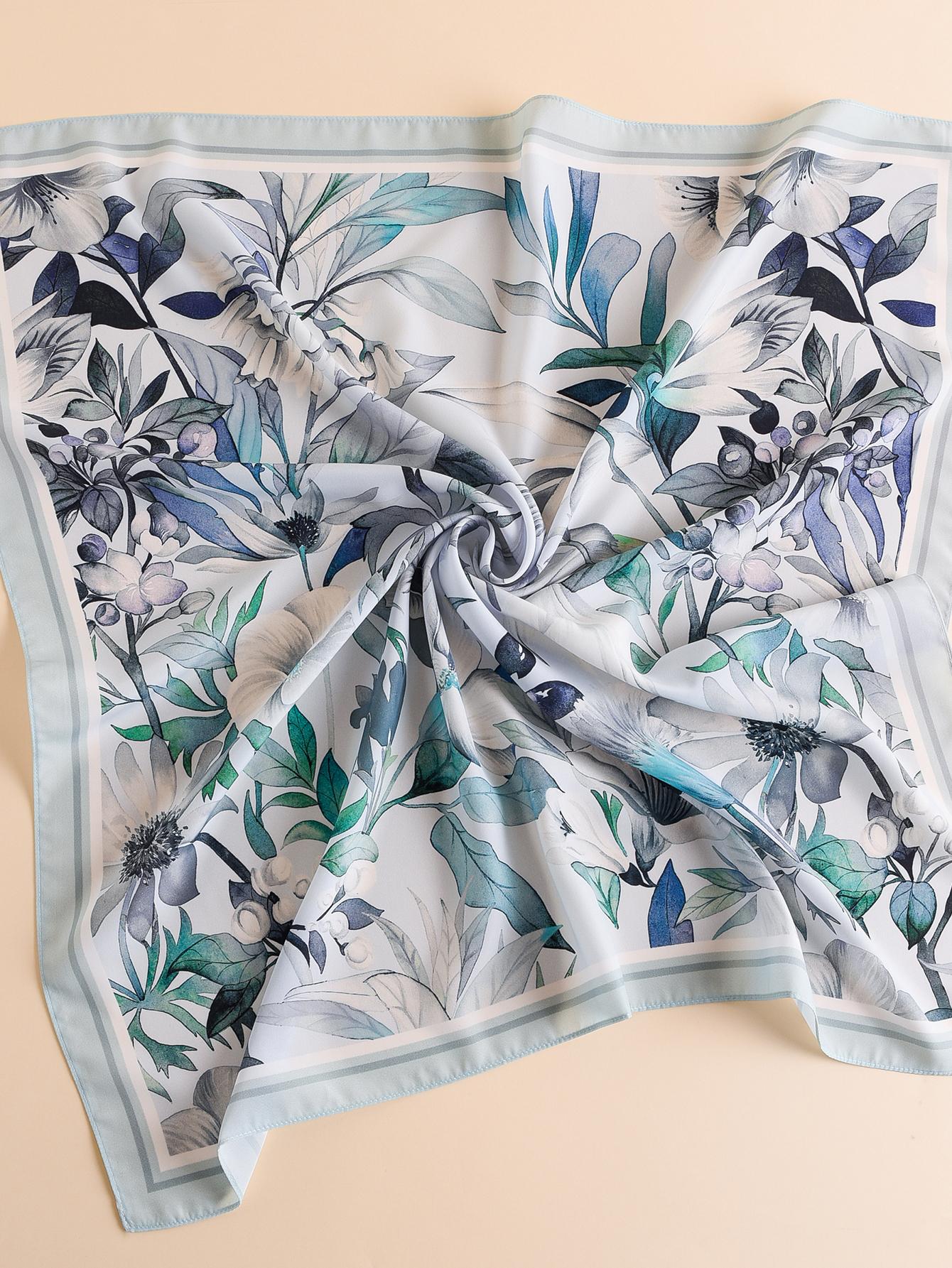 Buy SHEIN 1pc Women Floral Print Fashionable Bandana, For Outdoor in Pakistan