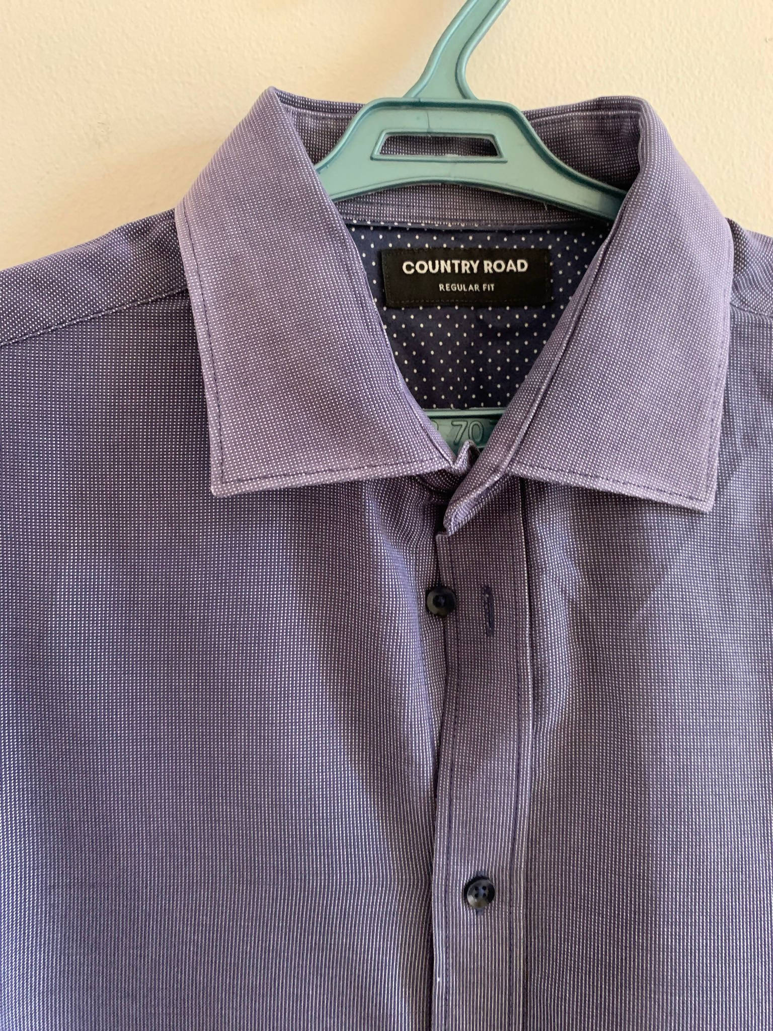 Country Road | Grey Blue Button Down Shirt | Men T-Shirts & Shirts | Preloved