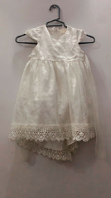 White Net Frock | Girls Skirts & Dresses | Size: 2 to 3Yrs | Preloved