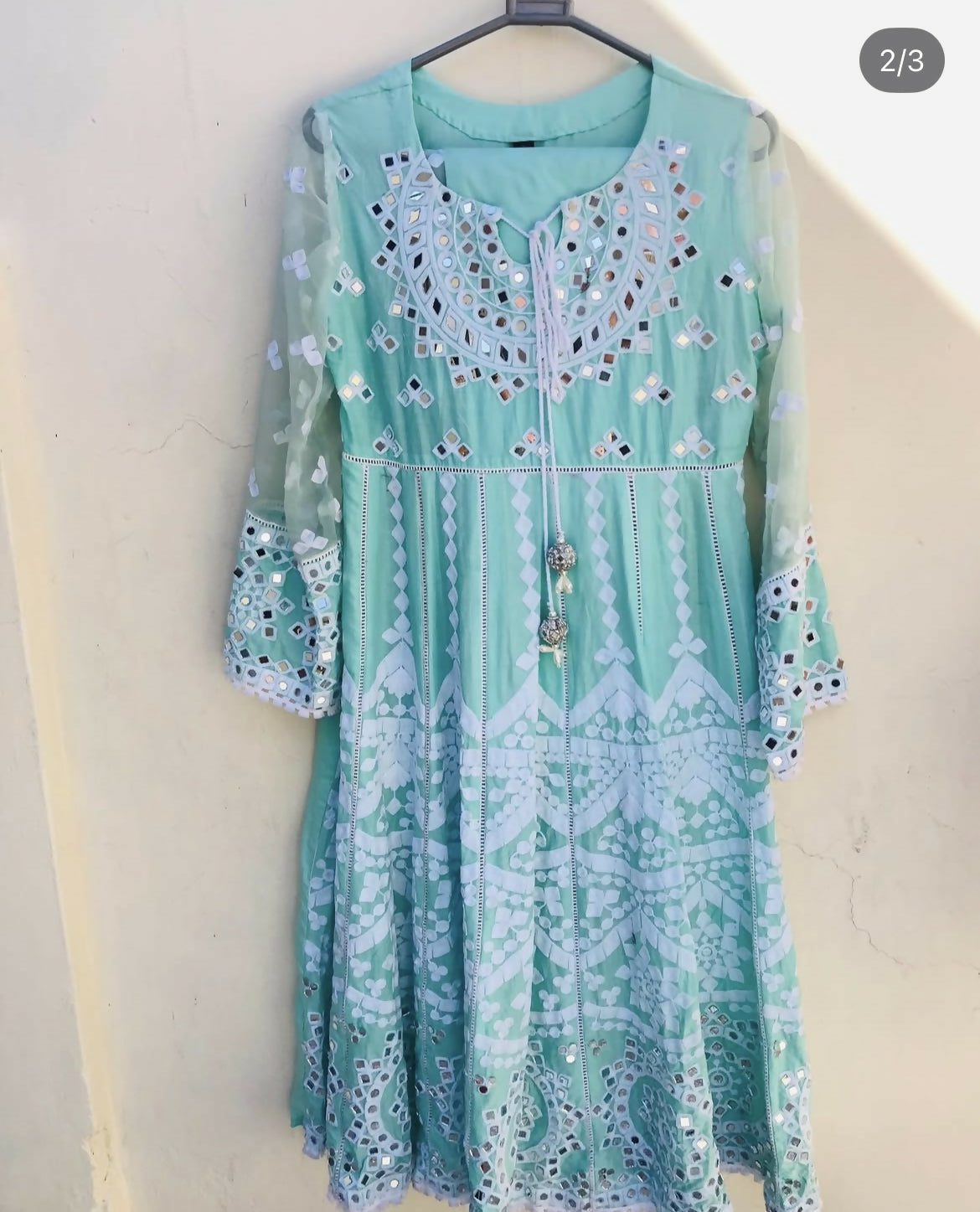 Ferozi Frock 3 Pcs | Women Frocks & Maxis | Medium | Worn Once
