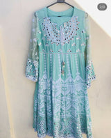 Ferozi Frock 3 Pcs | Women Frocks & Maxis | Medium | Worn Once