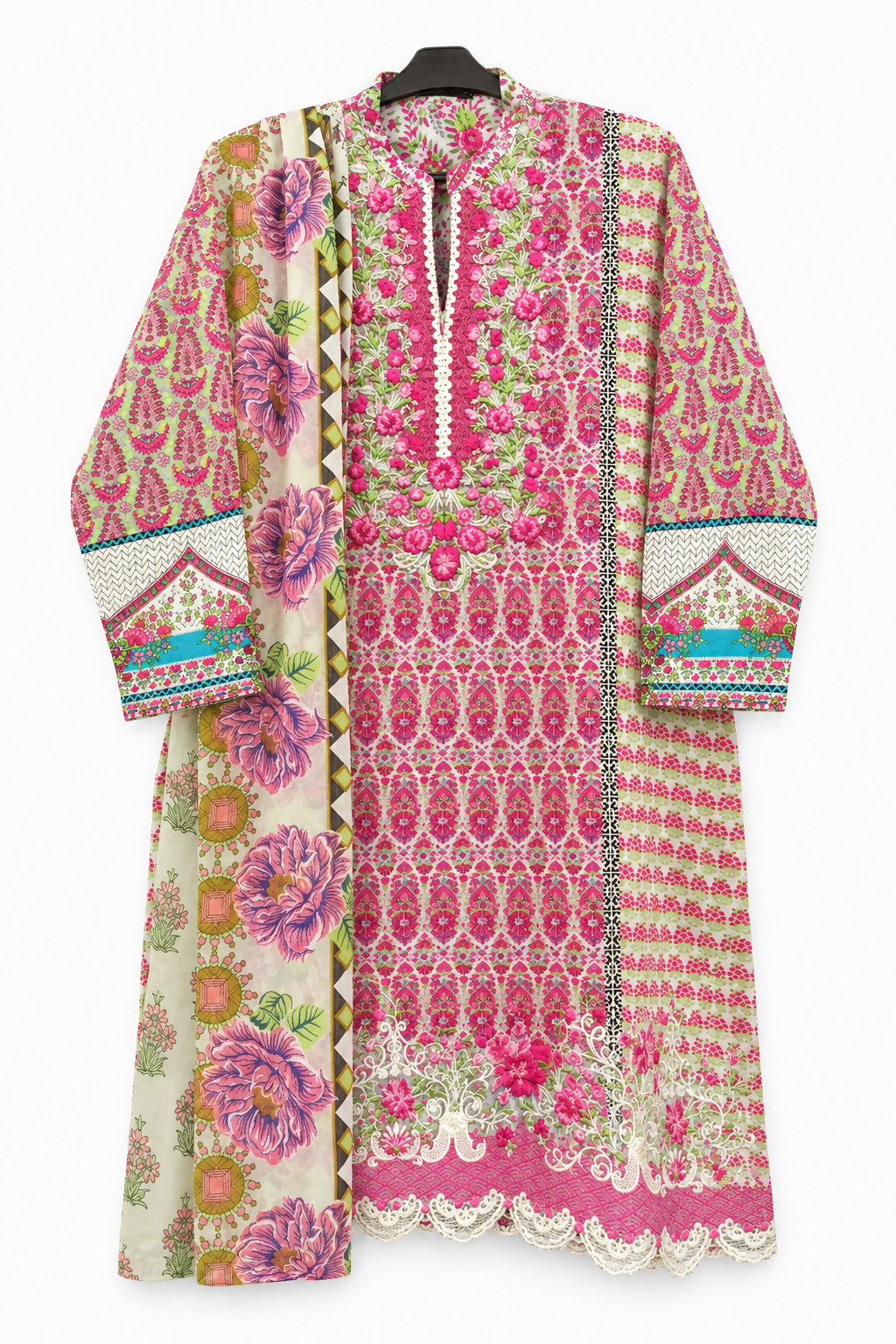 Bin Saeed | Women Branded Kurta | Large | Pink | Worn Once