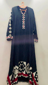 Black Long Shirt Style Kaftan | Women Locally Made Formals | XLarge | Preloved