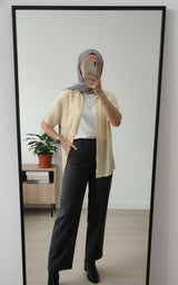 Pastel Yellow Stylish Western Top | Women Tops & Shirts | XLarge | Preloved