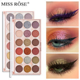 Buy Miss Rose Useful Delicate Highly Pigmented Beauty Sequins Eyeshadow Palette For Party Glitter in Pakistan