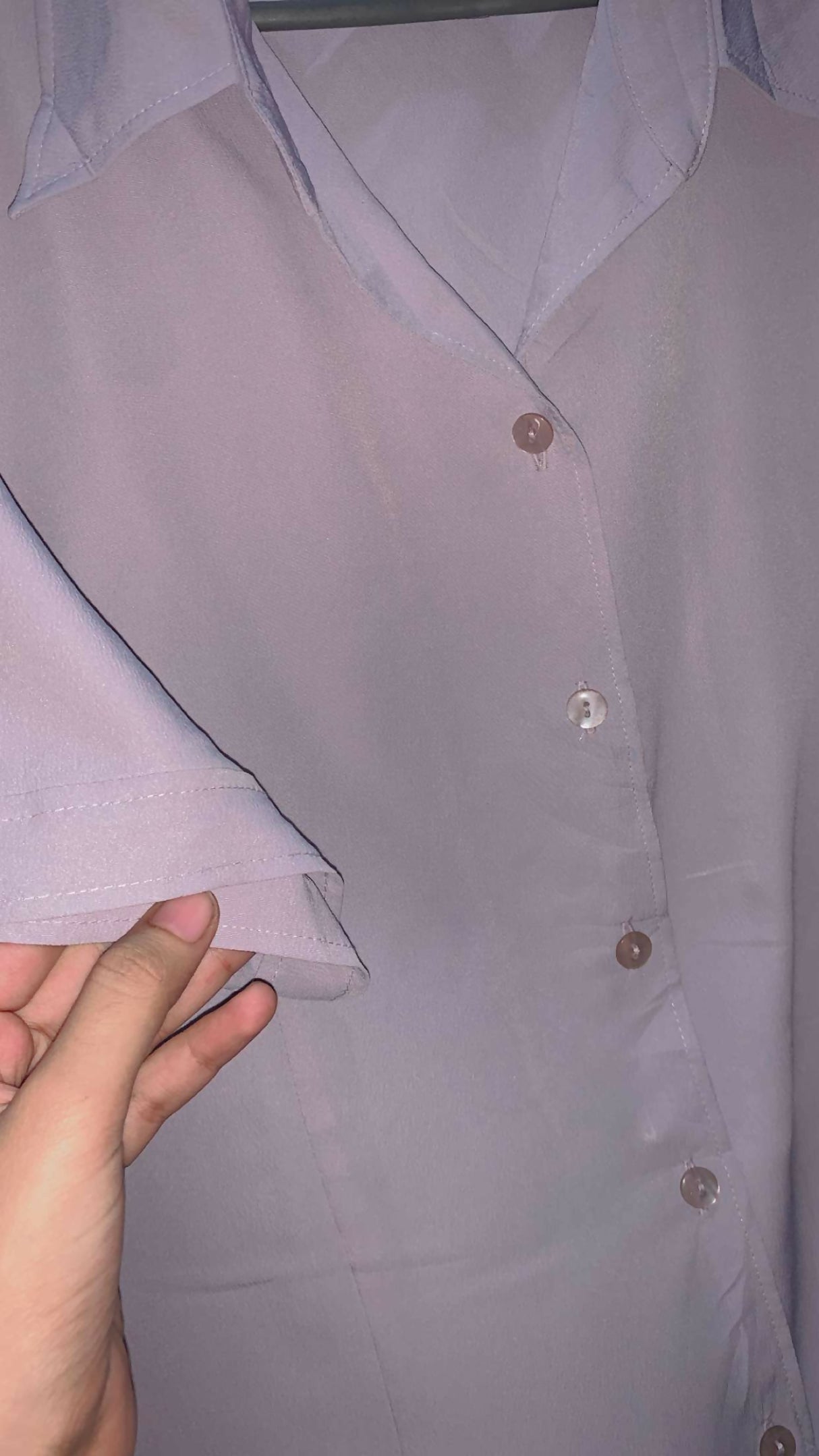 Lavender / Cold Grey Stylish Western Top | Women Tops & Shirts | Large | Preloved | pinteresty western down button shirt