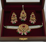 Rectangle Flower Choker Set-00264 | Women Jewelry | Wedding Jewelry & Sets | Brand New