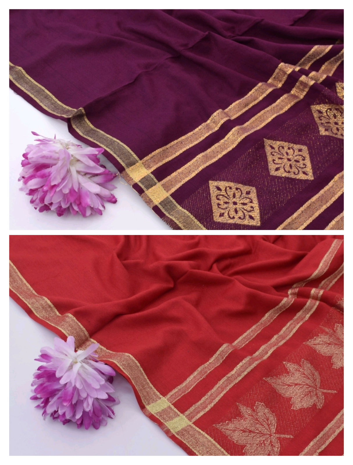 Pack of 2 Shawls | Pashmina Wool ShawlS | Women Sweaters & Jackets | Size: 2.5 x 1.25 Yards | New